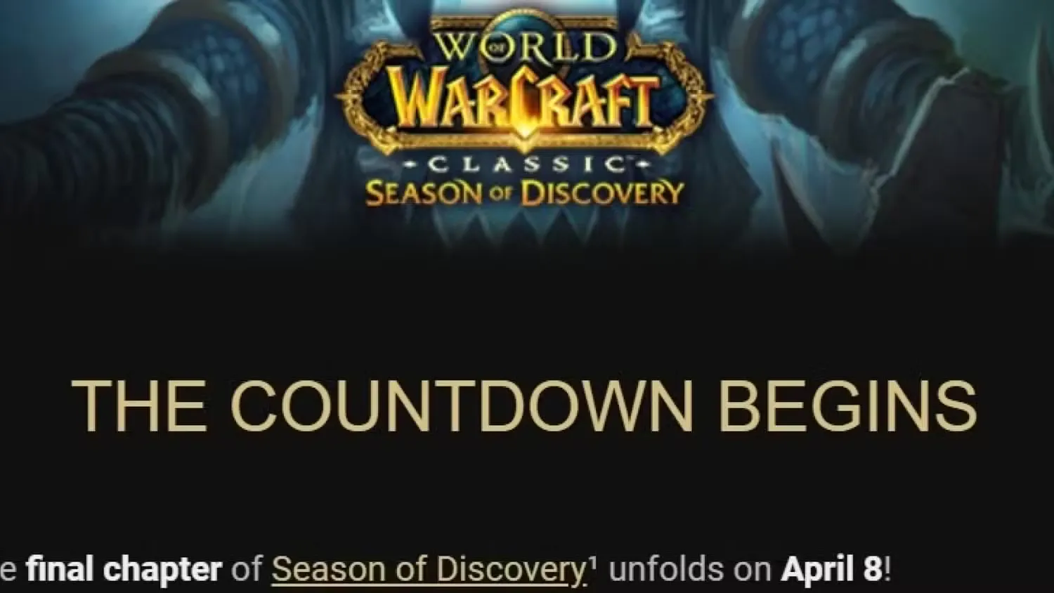 سیزن آخر دیسکاوری world of warcraft